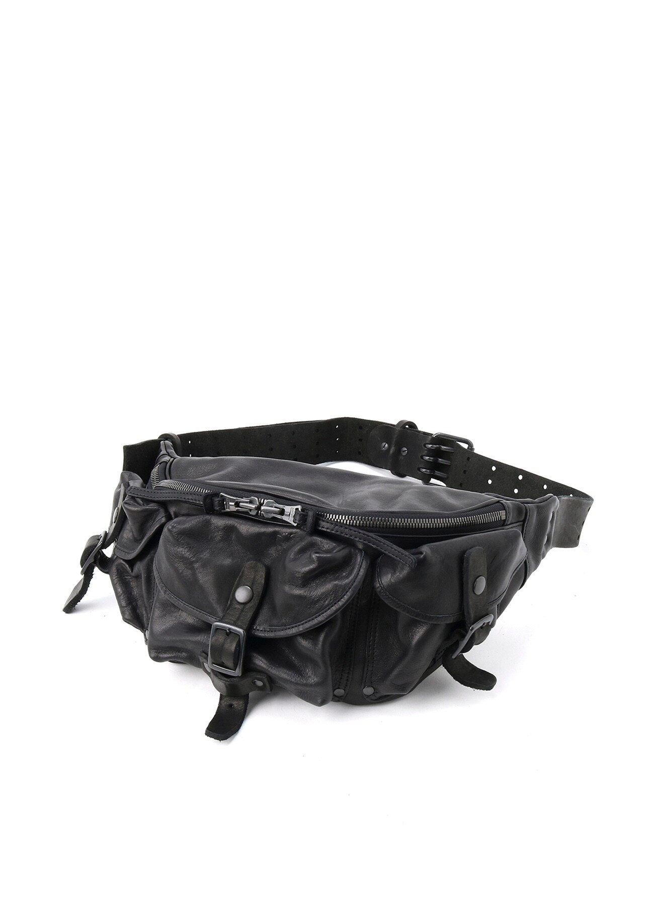JAPAN SHOULDER 3PIN BELT BODY BAG(FREE SIZE Black): Yohji Yamamoto
