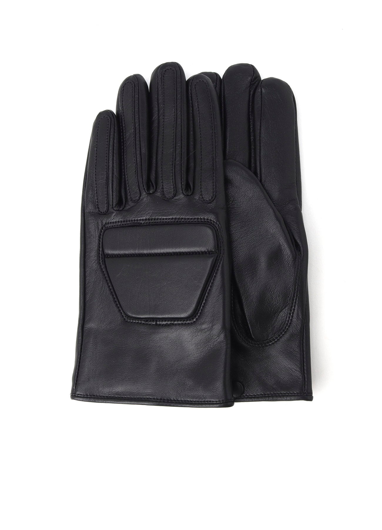 LAMB SKIN PADDED SHORT GLOVES(FREE SIZE Black): Yohji Yamamoto