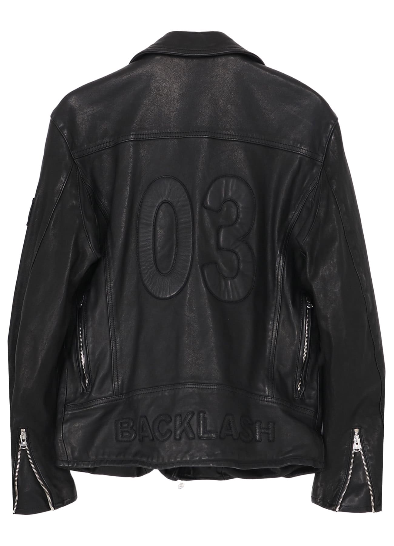 JAPAN HORSE LEATHER DOUBLE RIDERS(M Black): Yohji Yamamoto POUR