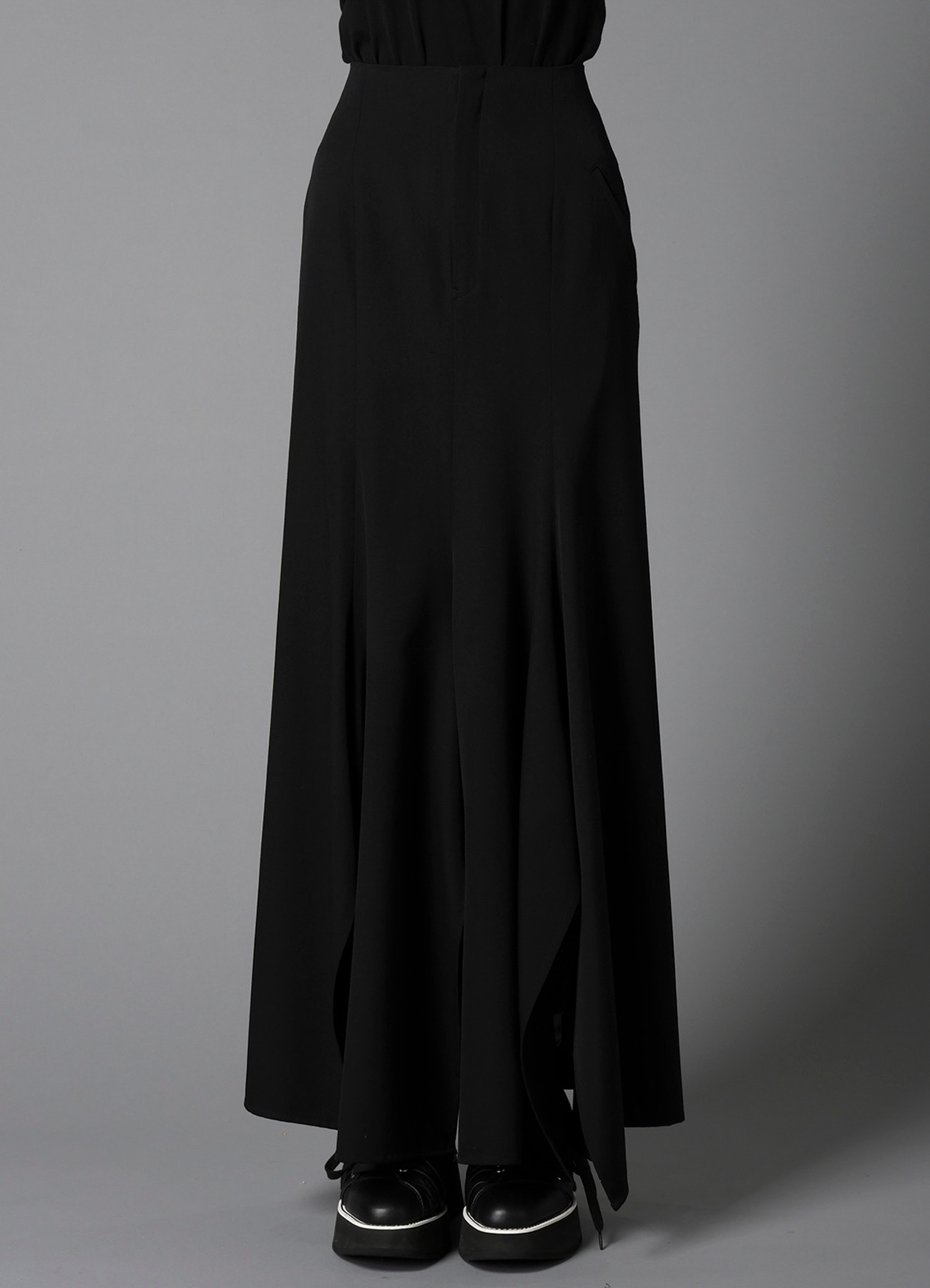 W/GABARDINE F FLARE SKIRT(XS Black): LIMI feu｜THE SHOP YOHJI YAMAMOTO