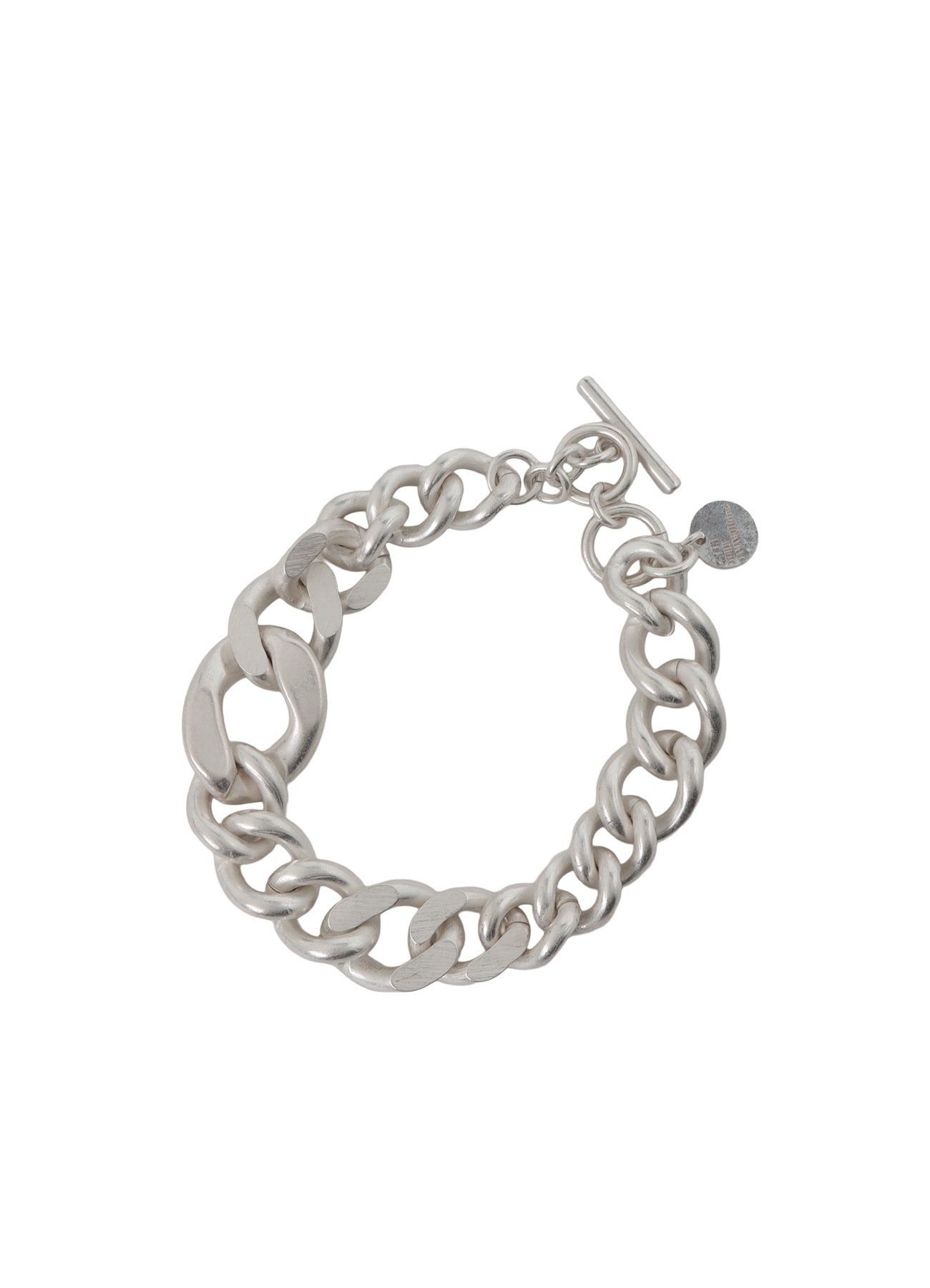 ASYMMETRIC BRASS MANTEL BRACELET(FREE SIZE Silver): S'YTE｜THE