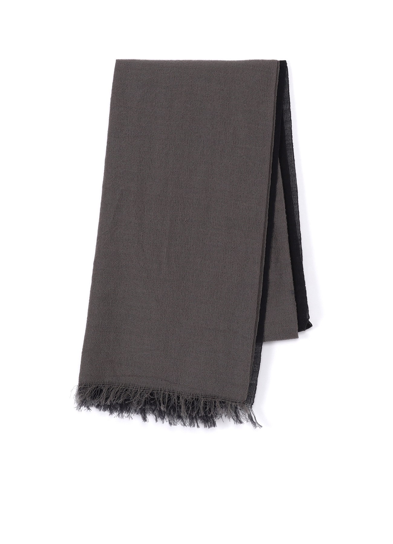 WOOL DOUBLE LAYTER SCARF(FREE SIZE Grey): Y's｜THE SHOP YOHJI YAMAMOTO