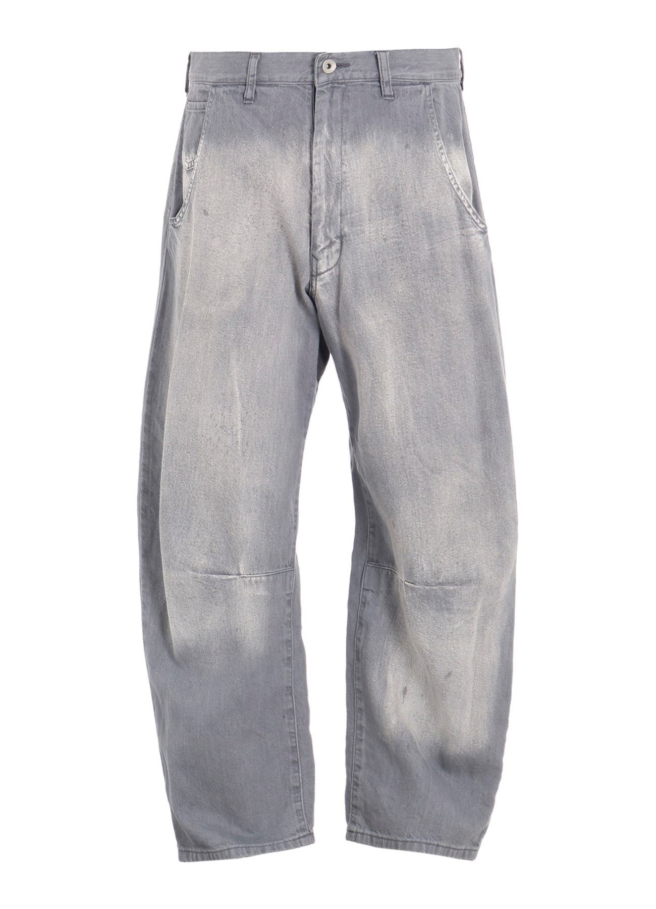 SPOTTED DENIM WIDE PANTS(XS Grey): Y's｜THE SHOP YOHJI YAMAMOTO