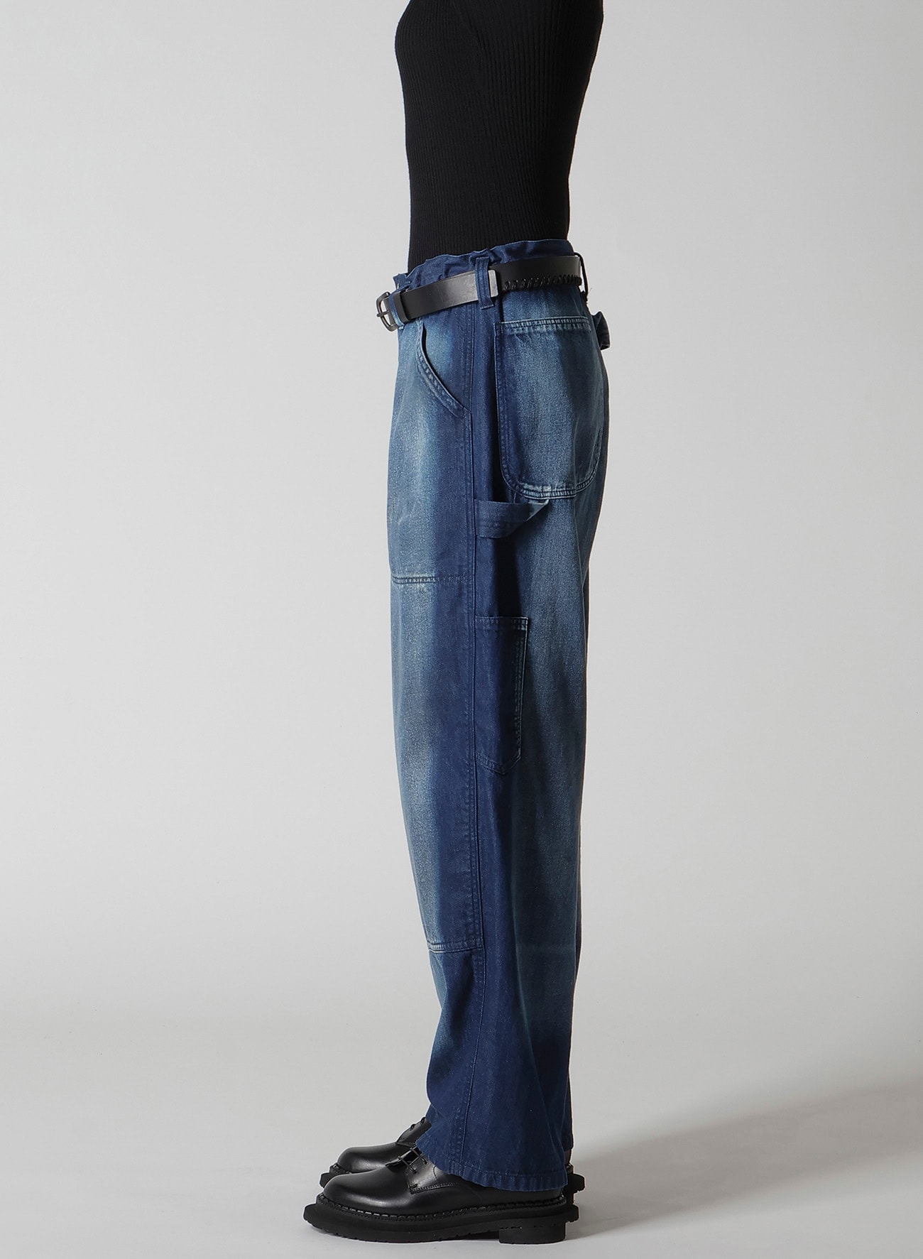SPOTTED DENIM WORK PANTS(XS Indigo): Y's｜THE SHOP YOHJI YAMAMOTO