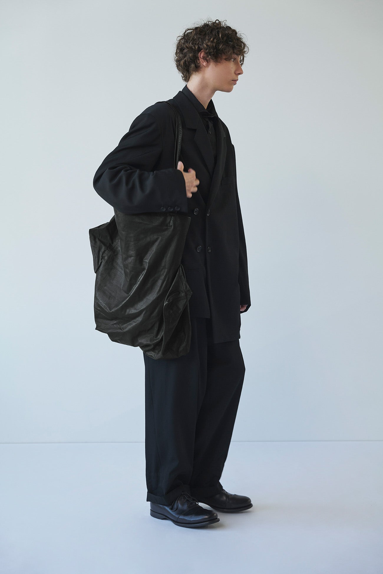 Unevenness tote(Leather) – THE SHOP YOHJI YAMAMOTO