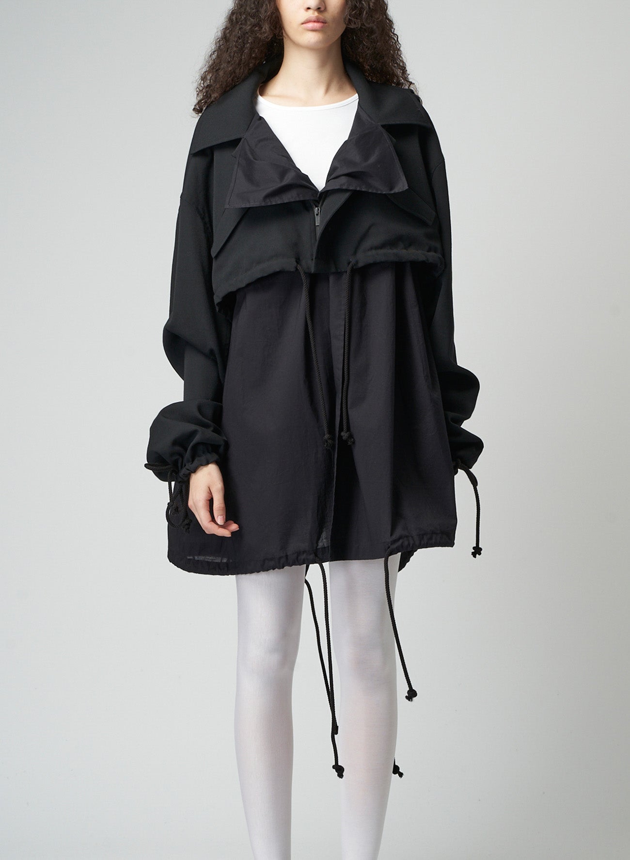 WOOL GABARDINE LAYERED MOD'S COAT – THE SHOP YOHJI YAMAMOTO