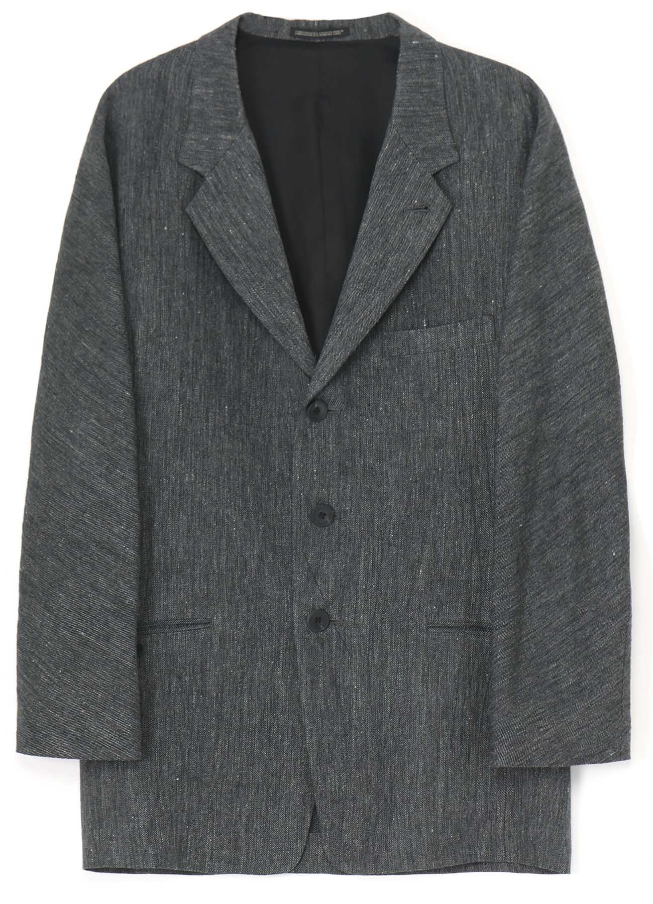 FLAX TOP GABARDINE RAGLAN SLEEVE JACKET – THE SHOP YOHJI YAMAMOTO