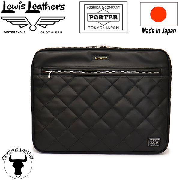 正規取扱店 Lewis Leathers (ルイスレザーズ) x PORTER LAPTOP CASE