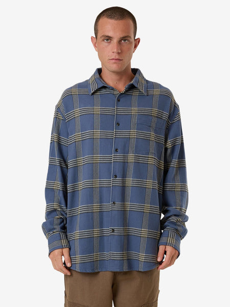 Heavy Times Flannel Shirt in Blue | | Thrills Co.