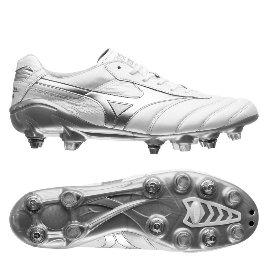 Mizuno Morelia DNA Made in Japan SG - White/Silver Metallic