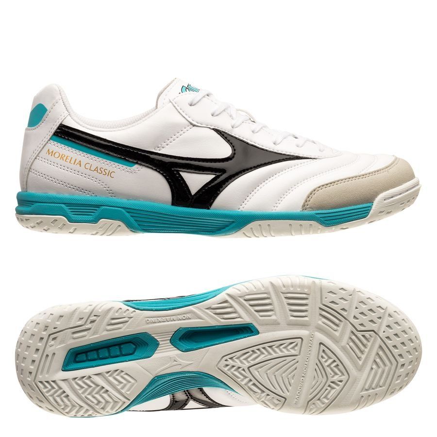 Mizuno Morelia Sala Classic IN - White/Turquoise/Black