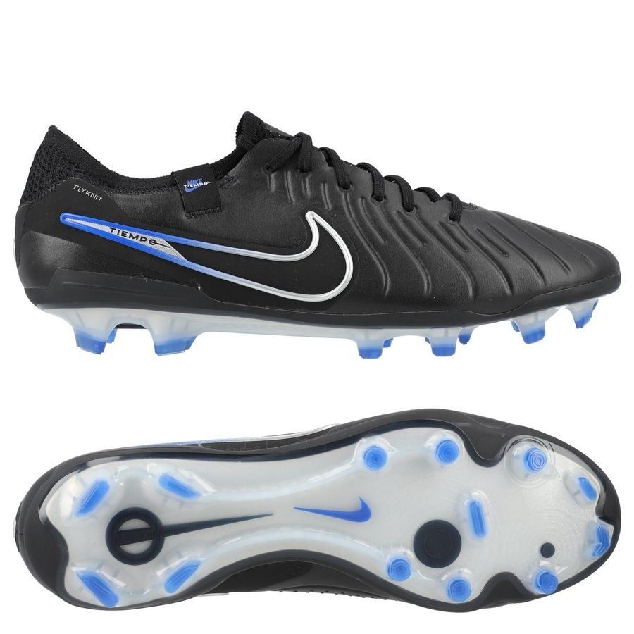 Nike Tiempo Legend 10 Elite FG Shadow - Black/Chrome/Hyper Royal