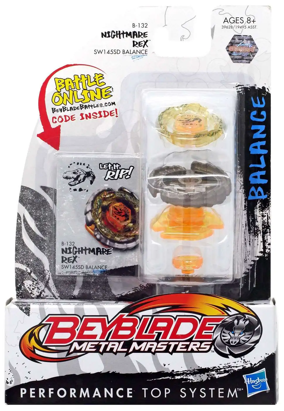 Beyblade Metal Masters Nightmare Rex Single Pack B-132 - ToyWiz