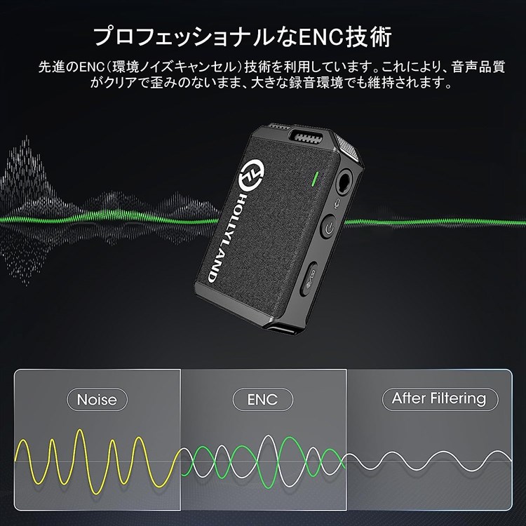 Hollyland Lark Max DUO | ワイヤレスマイク-ワイヤレスラベリアマイク