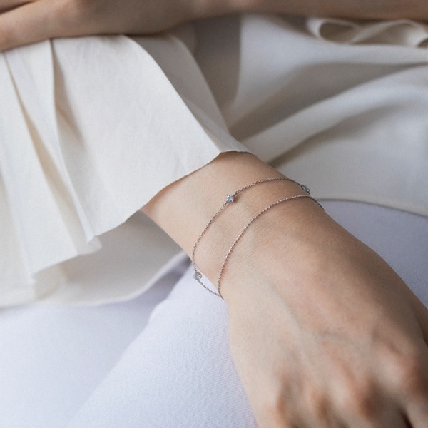 K10ホワイトゴールド ブレスレット | 110926133204 | 【公式】4