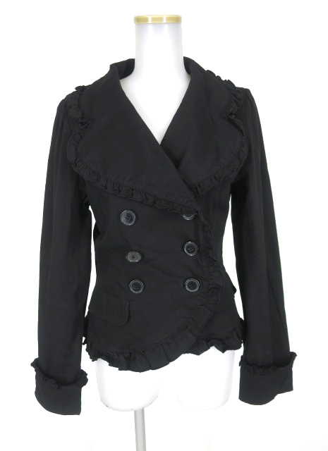 BPN フリルダブルジャケット ブラックピースナウ BLACK PEACE NOW