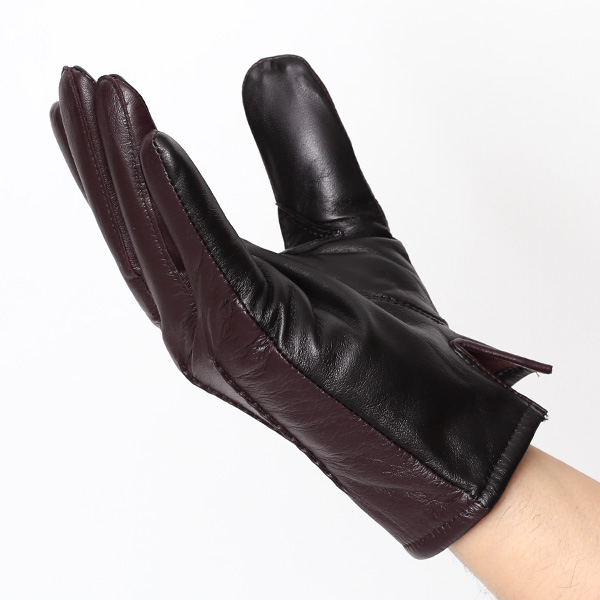 東京ヒマワリ / KURODA(クロダ) 羊革 メンズ 手袋 ブラウン