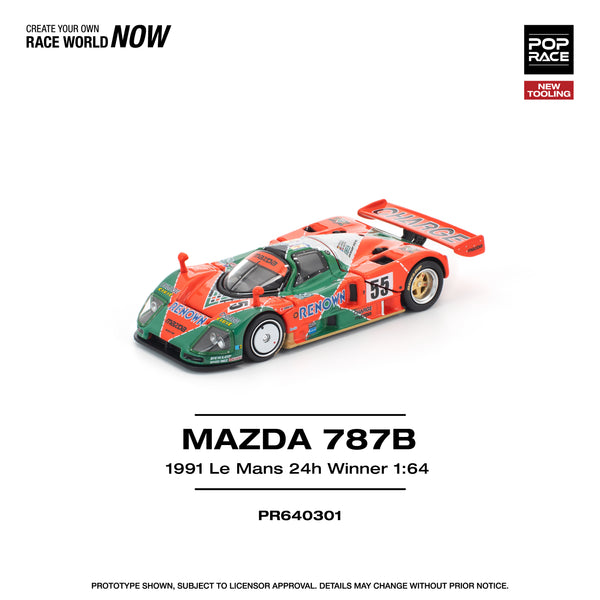 POPRACE 1/64 MAZDA 787B 1991 LE MANS 24H WINNER PR640301 – Tokyo