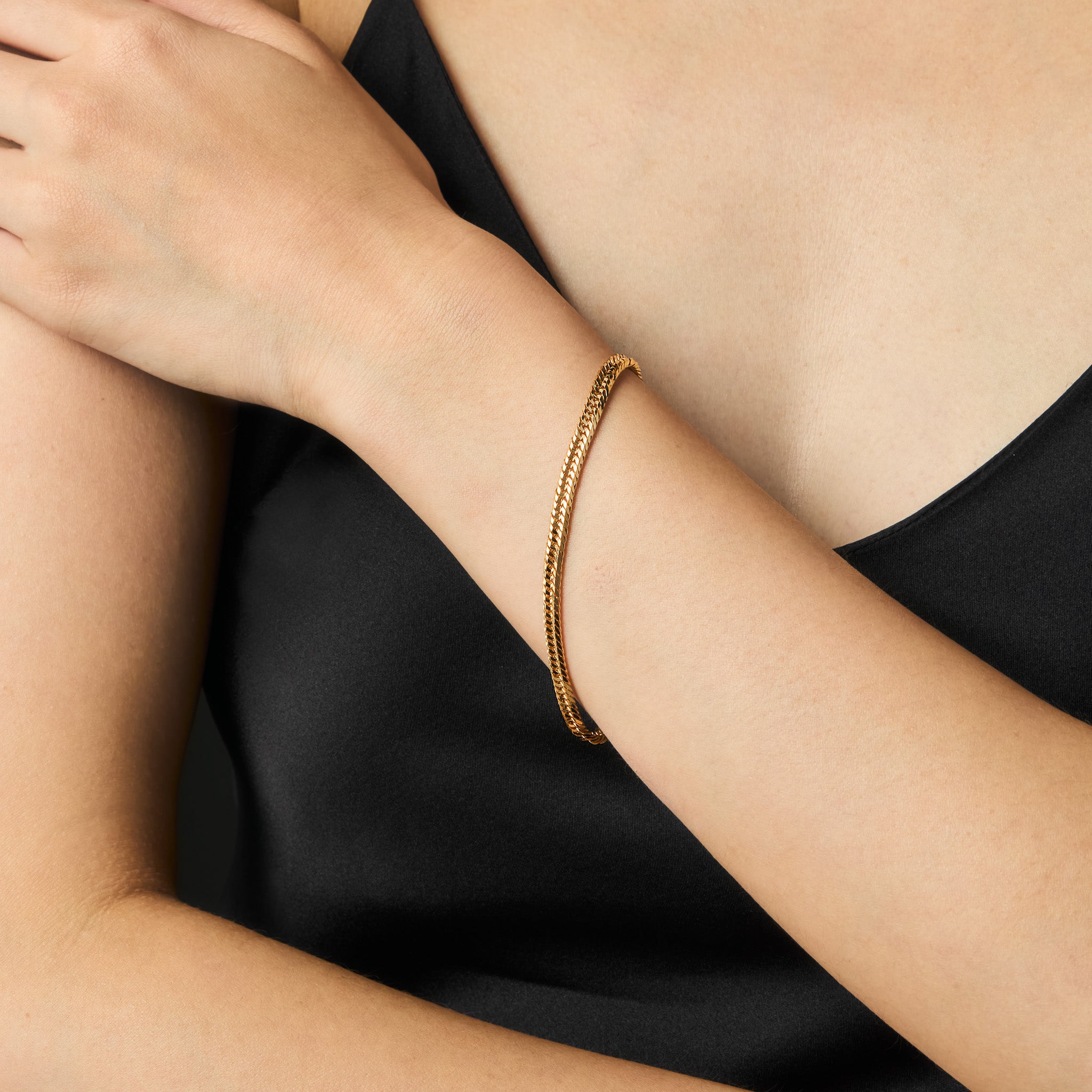 喜平ブレスレット / 18金 イエローゴールド（K18 トリプル12面カット