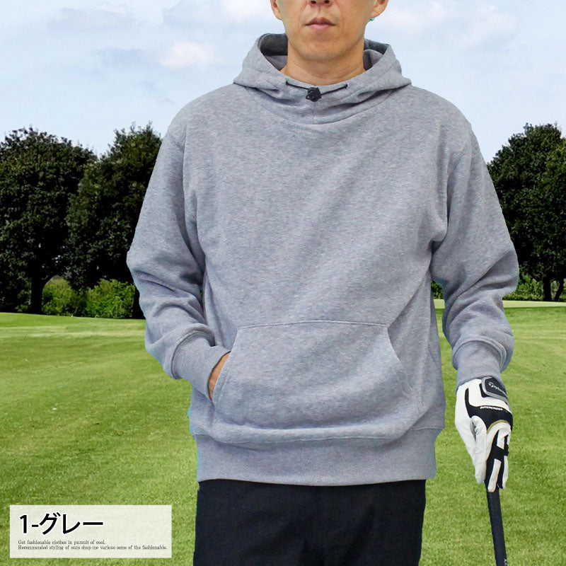 ゴルフウェア メンズ パーカー 裏起毛 スウェット トレーナー トップス