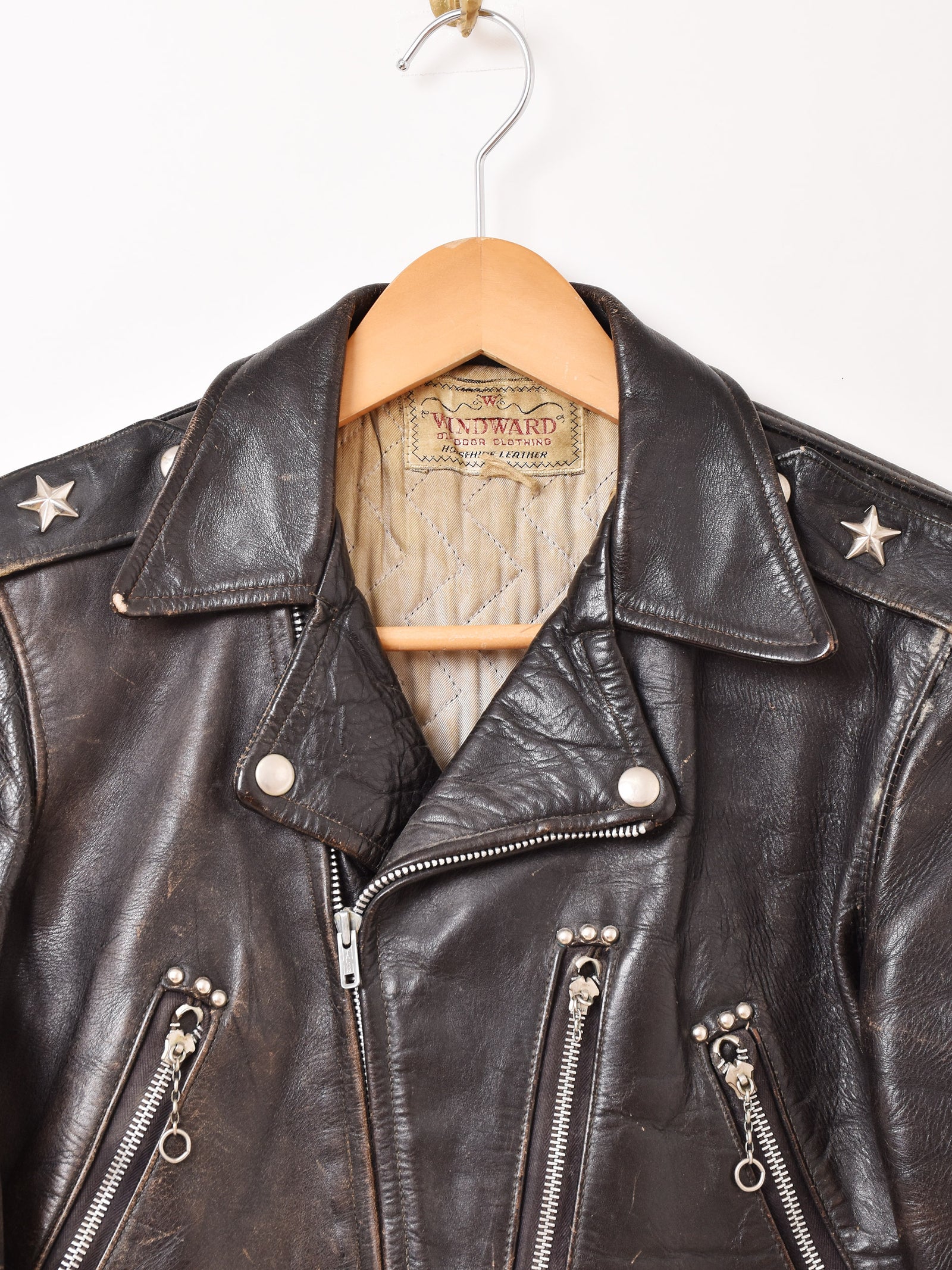 50's アメリカ製 WINDWARD ホースハイド ライダース ジャケット – 古着