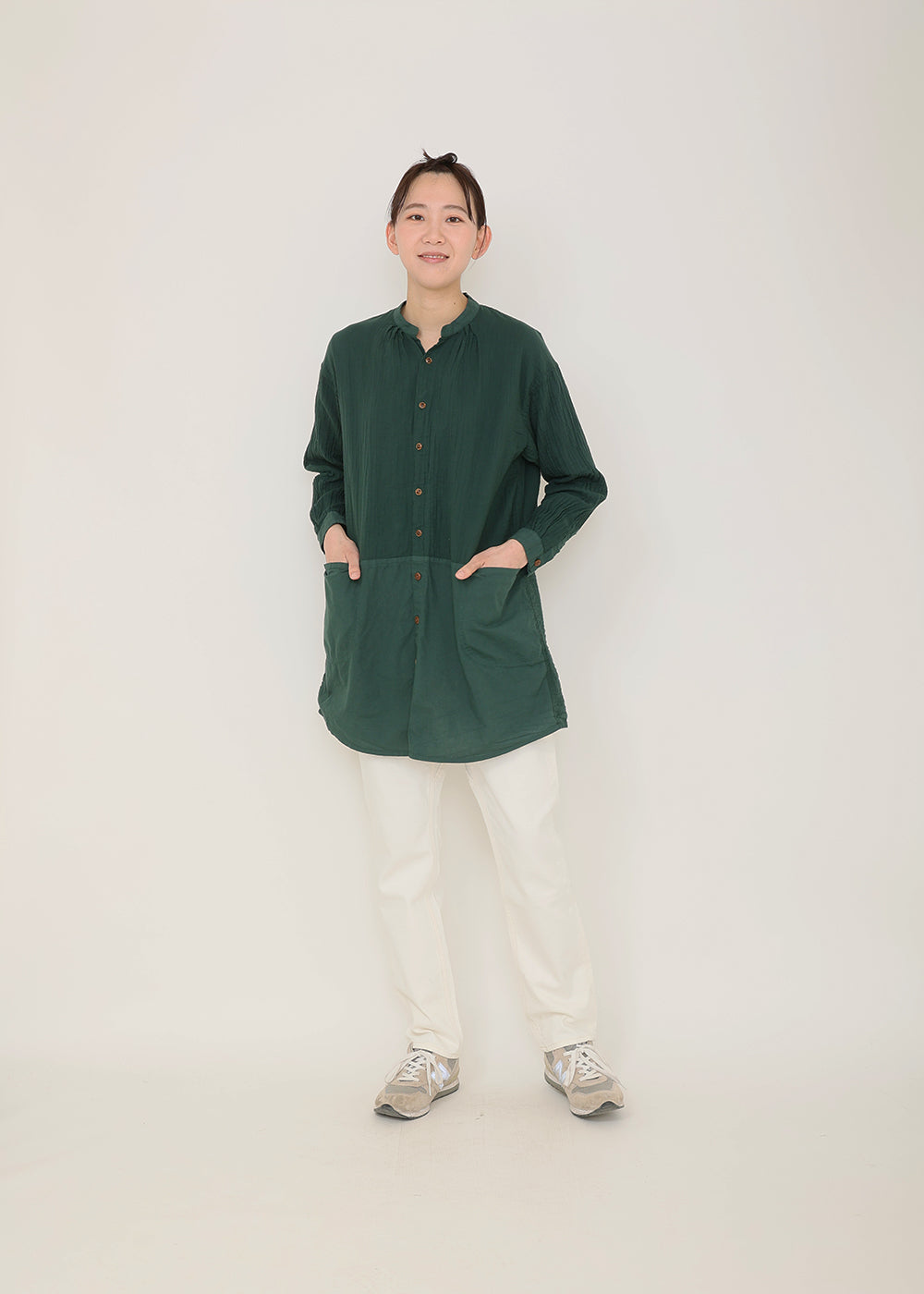 Wガーゼ オーバーシャツ│to touch