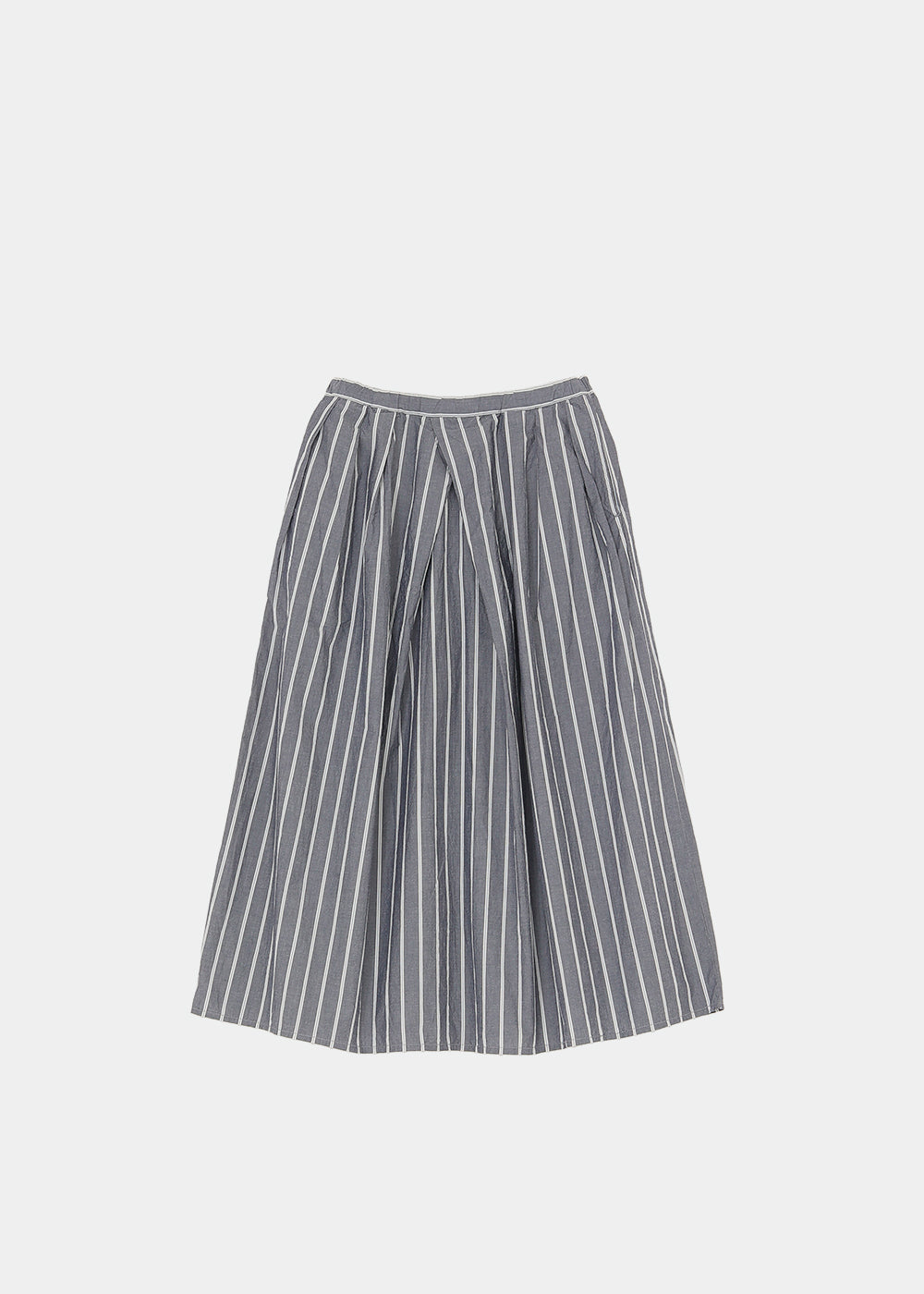 オーガニック ストライプ タックスカート│to touch