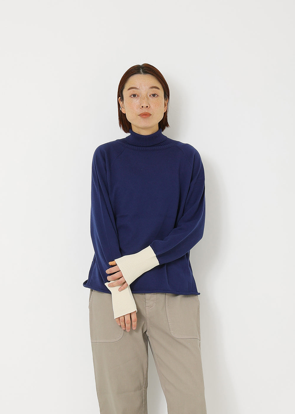 オーガニックコットンタートルニット│to touch