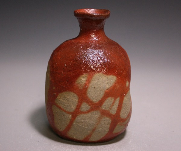 安倍安人 作 「緋襷徳利」 ～備前焼専門卸小売店 川口陶楽苑～