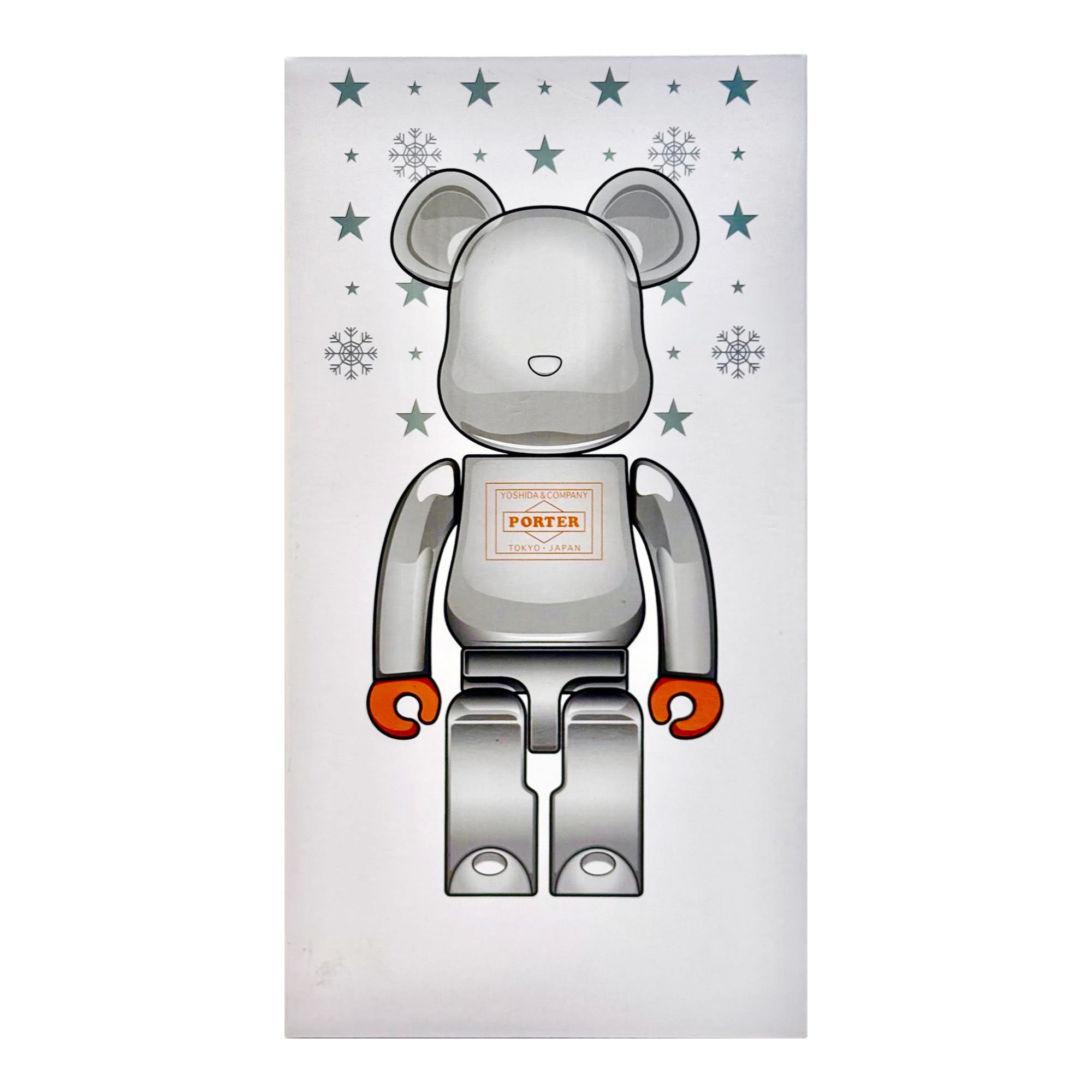 MEDICOM TOY: BE@RBRICK - Porter Silver Plated 400% – TOY TOKYO