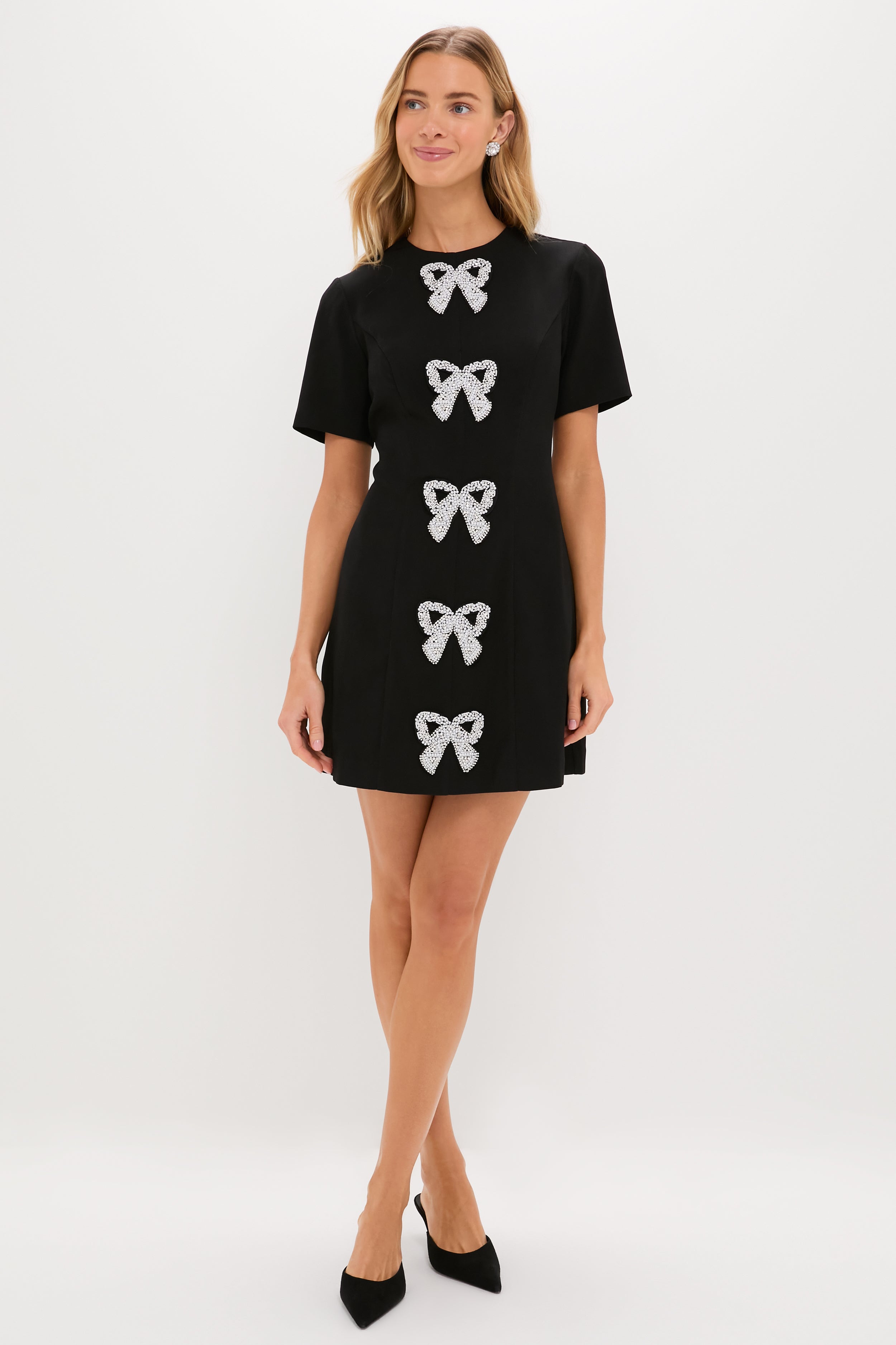 Beaded Bows Bernadette Mini Dress | Hyacinth House
