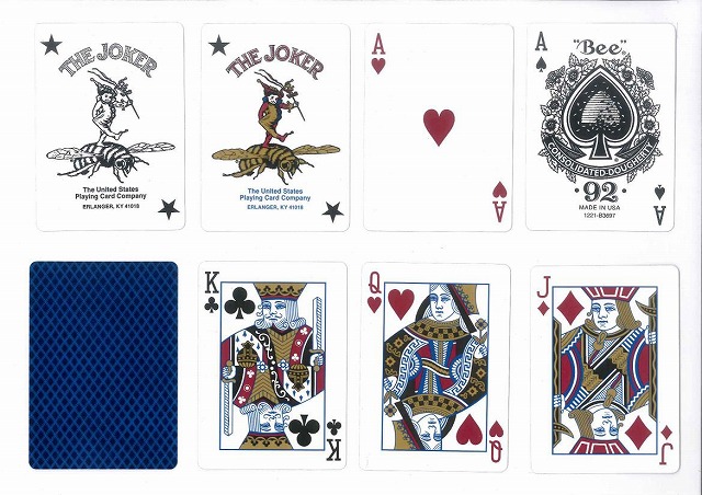 楽天市場】【トランプ】Bee METALLUXE BLUE ≪ ビー メタルラックス