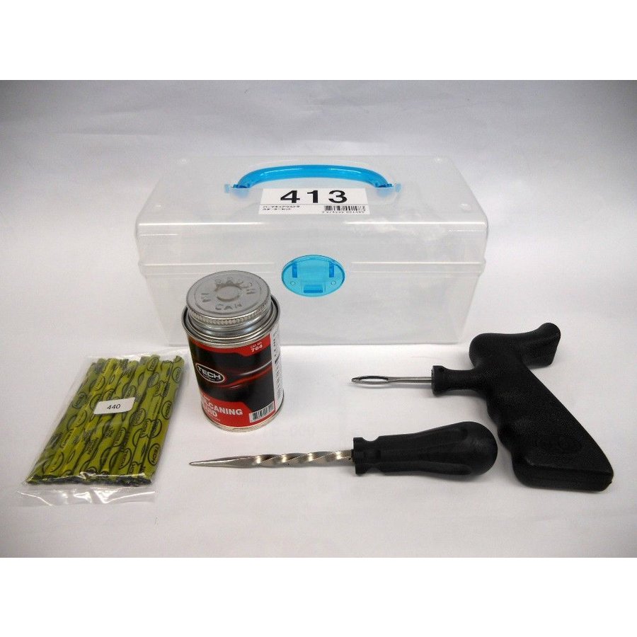 楽天市場】パンク修理 セット プロ用 テック TECH 413 1SET パーマ