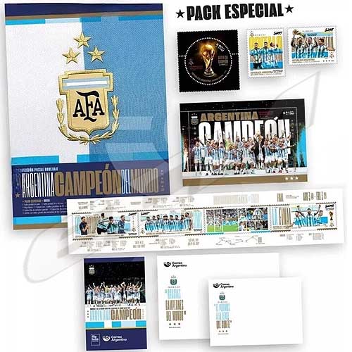 アルゼンチン FIFAワールドカップ2022 記念スタンプ リオネル・メッシ