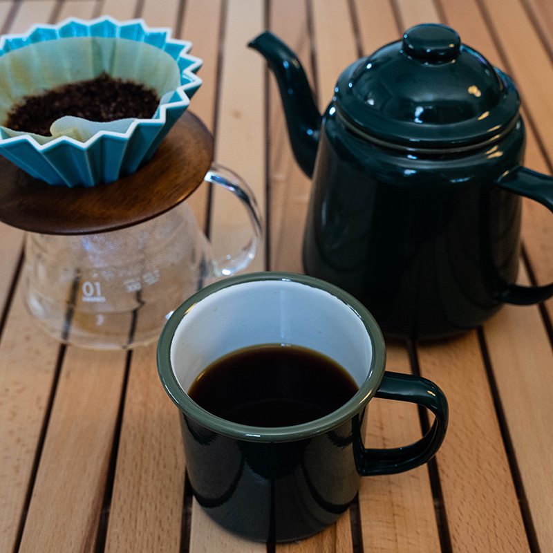 FALCONファルコンのホーローマグカップ2個とポット FALCONファルコン