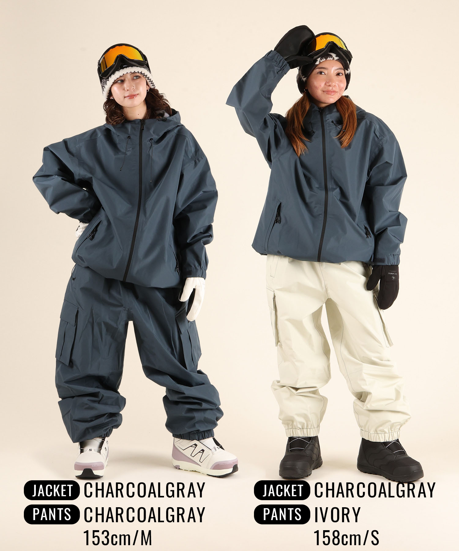 楽天市場】スノボウェア 2点セット ユニセックス THREE WEATHER スリー