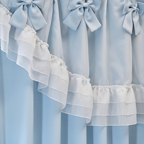 楽天市場】【P5倍！25日限定】ティアラリボン2WAY遮光カーテン（100