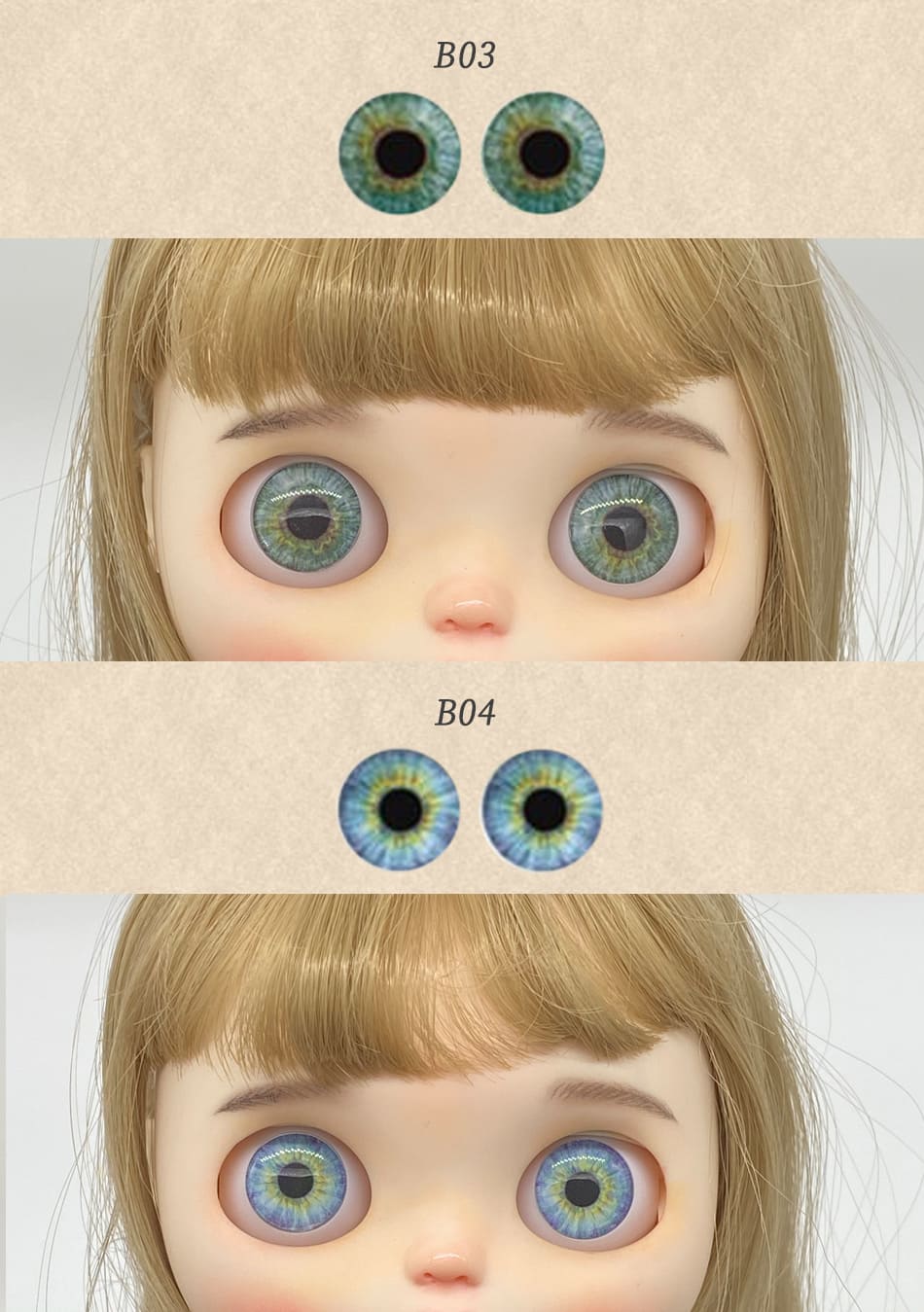 楽天市場】ブライス ネオブライス アイチップ ガラス bjd 目 アイ