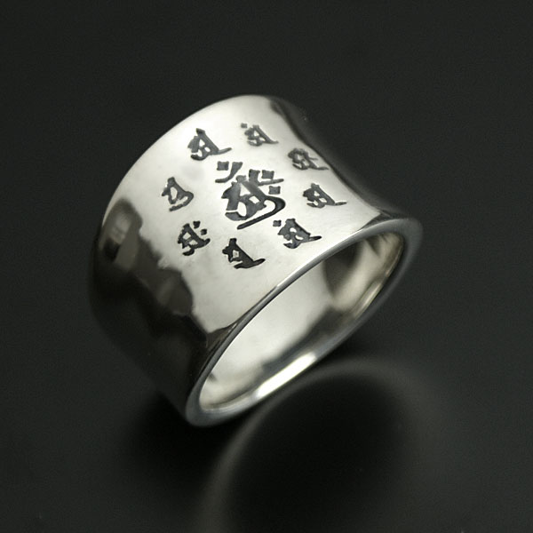 楽天市場】梵字シルバーリング 指輪 梵字 シルバーアクセサリー メンズ