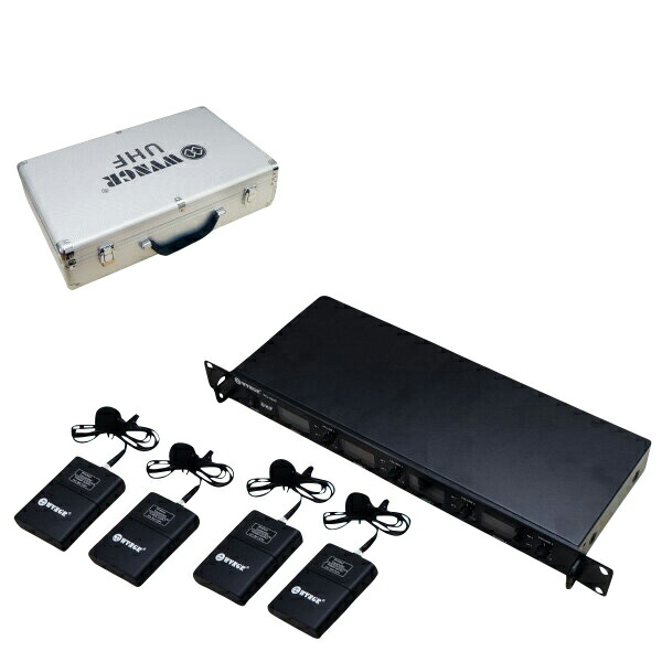 楽天市場】ワイヤレスマイクセット ピンマイク 4本付 フルセット 専用