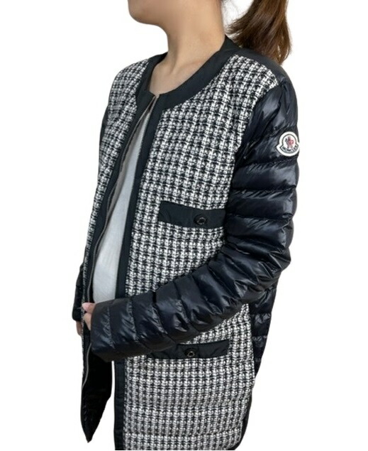楽天市場】【MONCLER/モンクレール/MAIX GIUBBOTTO/ツイード切替