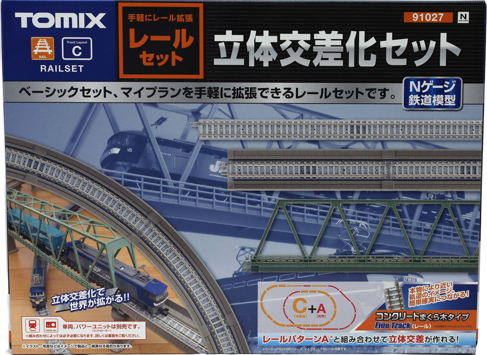 トワイライトエクスプレス基本セット、立体交差化セット、対向式ホーム