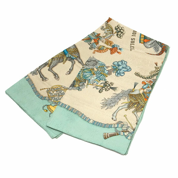 楽天市場】【緑屋質屋】エルメス カレ90(スカーフ) LES FETES DU ROI