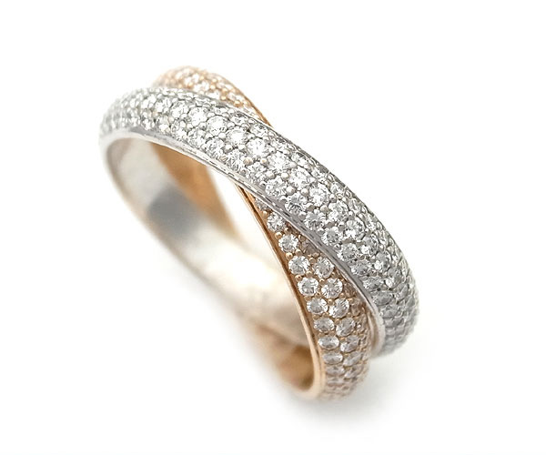 楽天市場】【緑屋質屋】【訳あり】カルティエ トリニティ リング