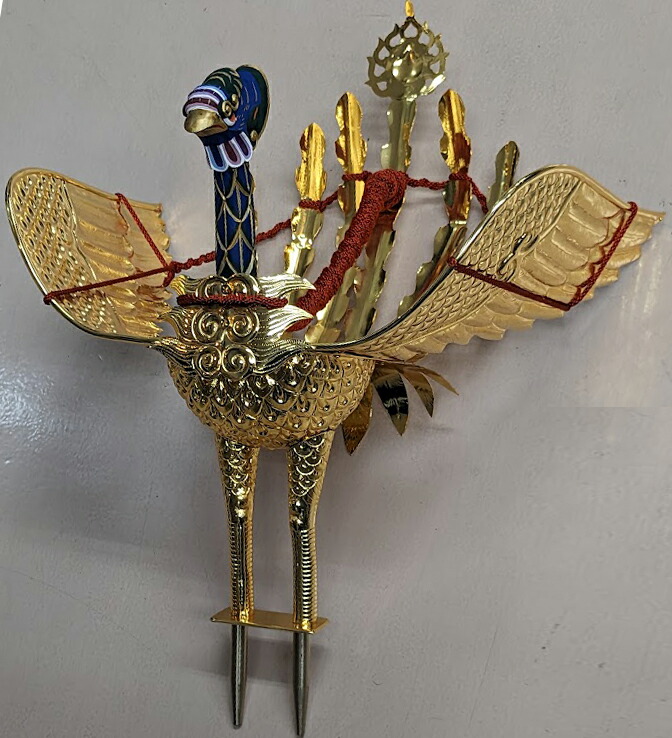 楽天市場】大鳥 鳳凰 神輿用 祭 町内会 自治会 みこし 銅地 金箔押