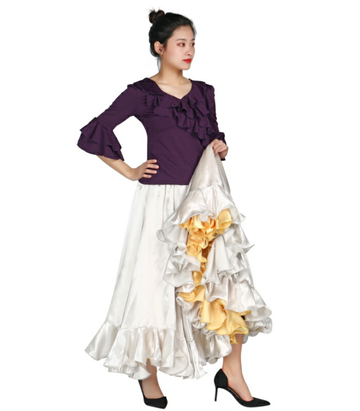 楽天市場】社交ダンス 衣装 トップス ラテンダンス フラメンコ