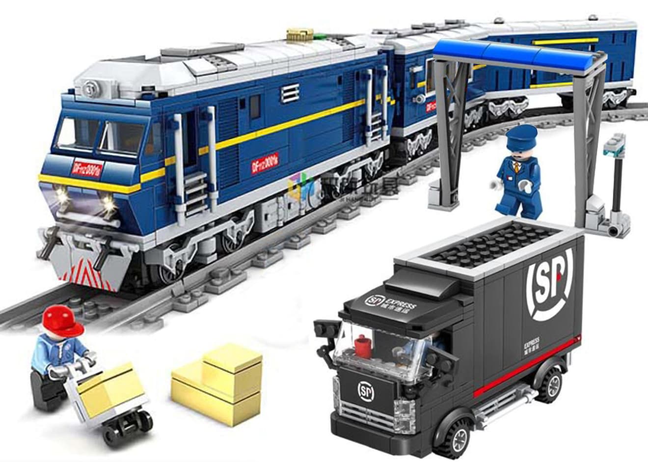 楽天市場】DF11 ディーゼル機関車 1192Blocks◇走る！光る！組ごたえ