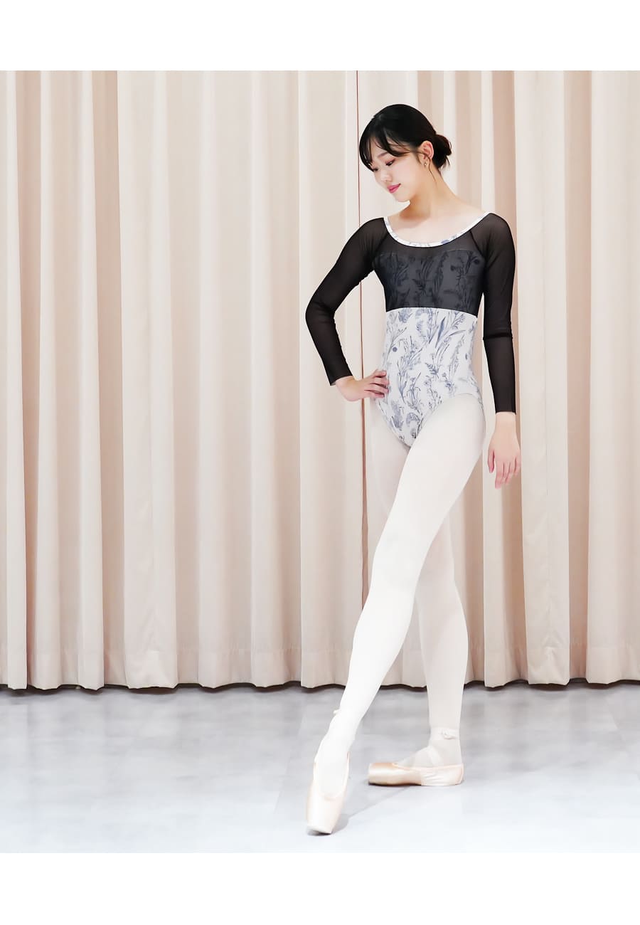 楽天市場】＜abbyバレエレオタード＞ジゼル・フラワー柄レオタード