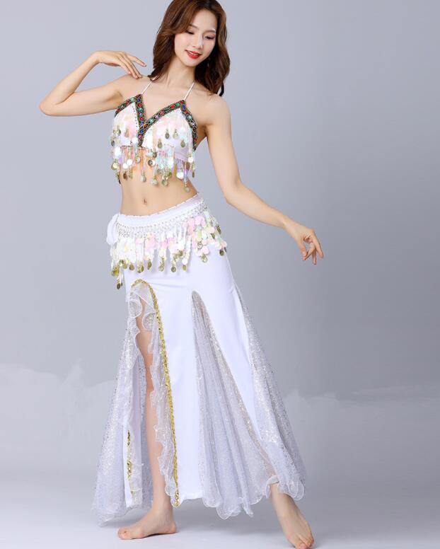 楽天市場】10色/ベリーダンス衣装/上下セット/3点セット/ベリーダンス