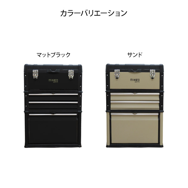 楽天市場】ミナト 4段移動型ツールチェスト TB-40DX (引き出し付き